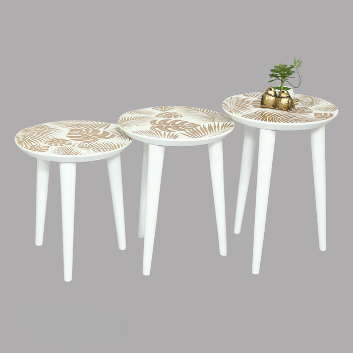 Tropical Nest of Tables White