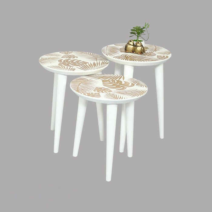 Tropical Nest of Tables White