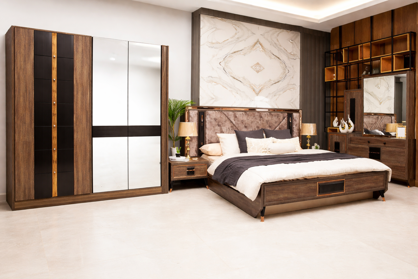 Sepia Bed & Dressing