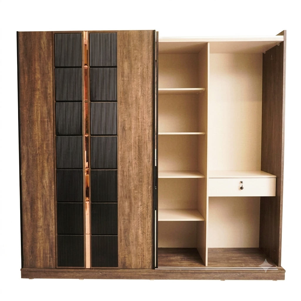 Sepia Sliding Wardrobe
