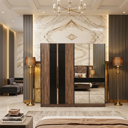 Sepia Sliding Wardrobe