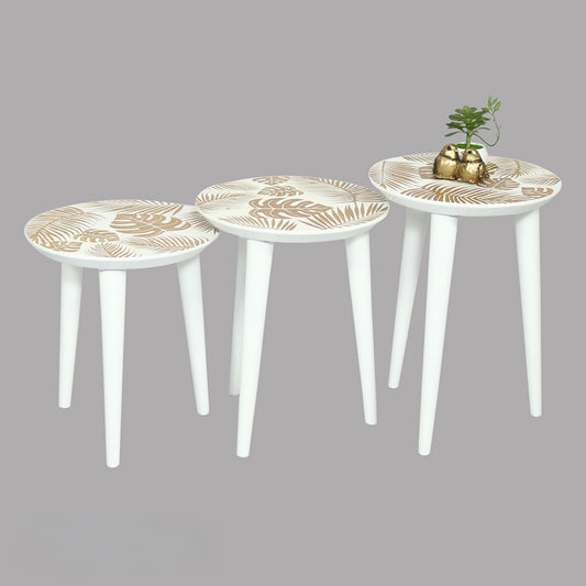 Tropical Nest of Tables White